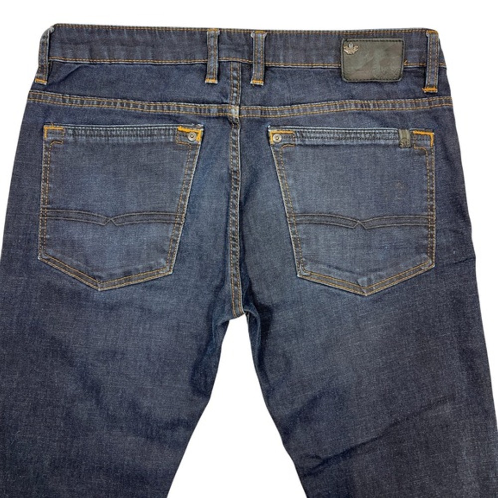Buffalo Six-X Slim Straight Stretch Jeans Men's 34" (36x30.5) Dark Wash Comfort - Picture 6 of 8